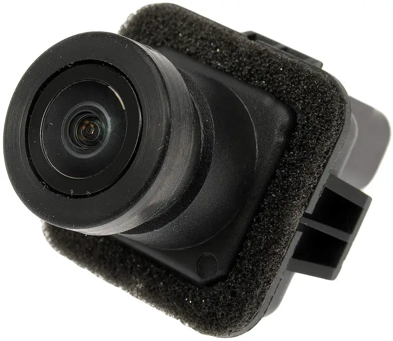 Black car backup assist camera for park assist, part of 590-434 Dorman Park Assist Camera