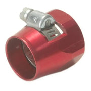 Red anodized 590006Red Speedfx -6AN hose end with clamp for secure connection