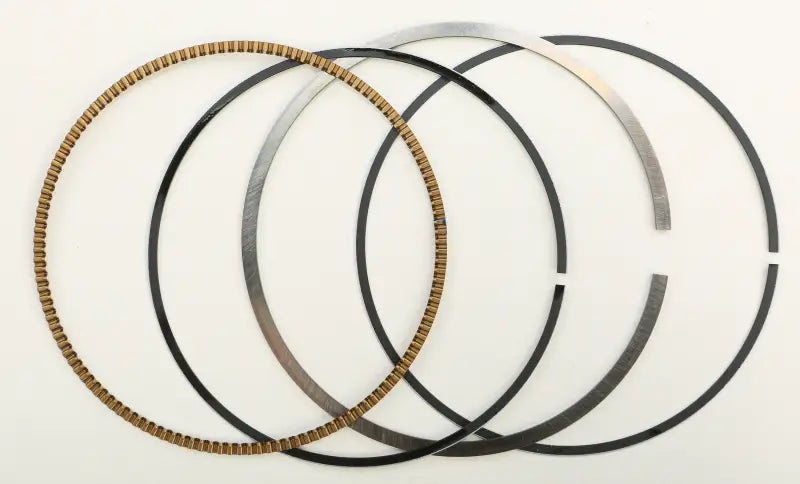 Piston rings set including oil control, scraper, and compression rings for Vertex Pistons
