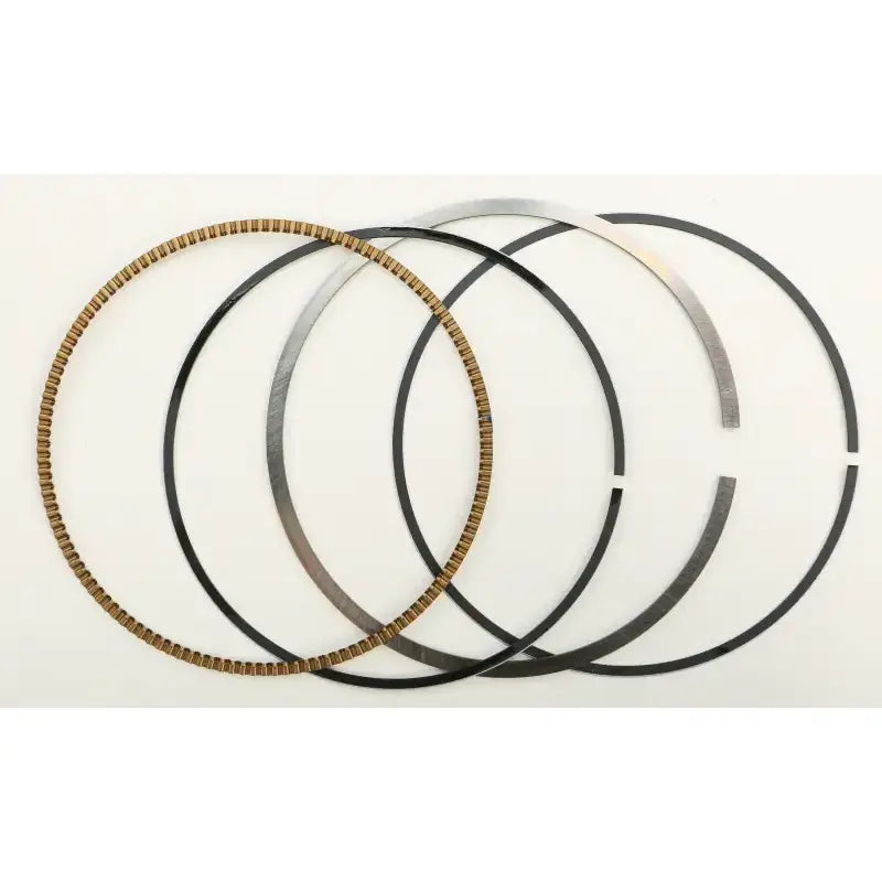 Piston rings set including oil control, scraper, and compression rings for Vertex Pistons