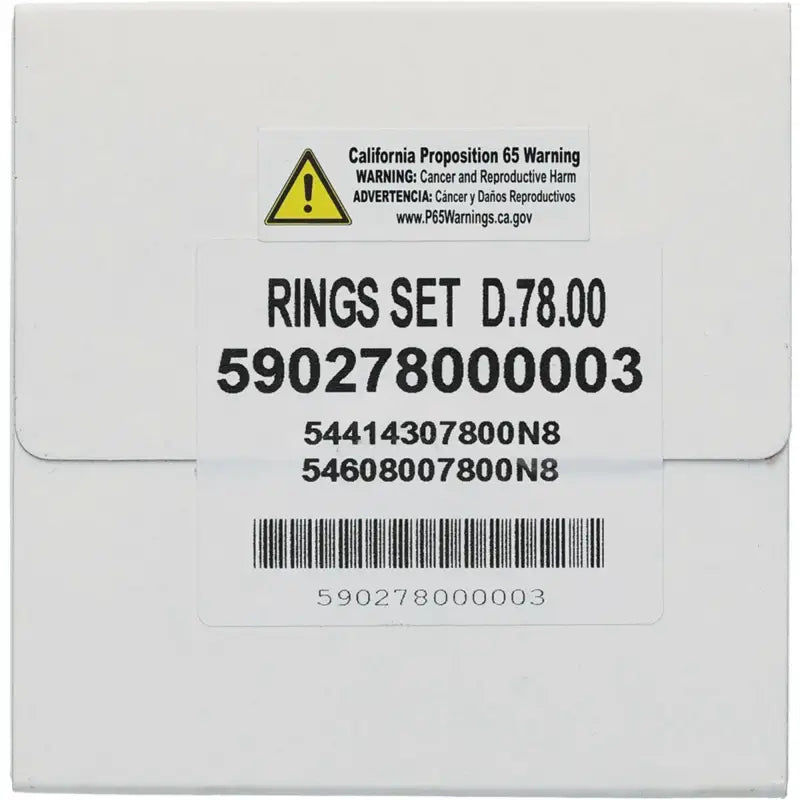 590278000003 Piston Rings 77.96mm For Vertex Pistons Only