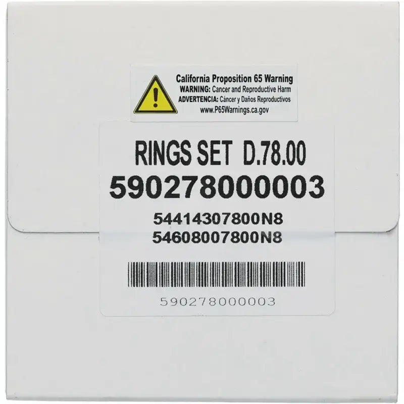 590278000003 Piston Rings 77.96mm For Vertex Pistons Only