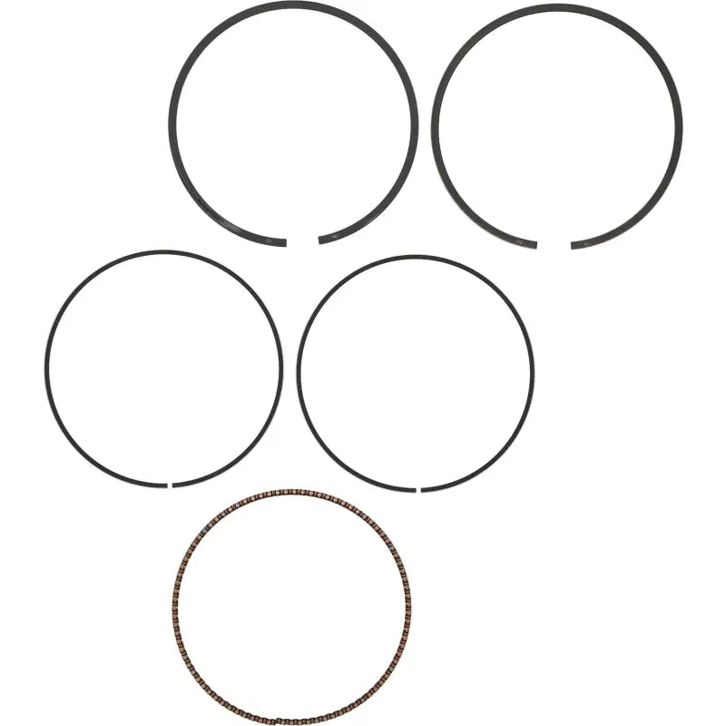 Set of five piston rings and oil control ring for Vertex Pistons to boost engine’s performance