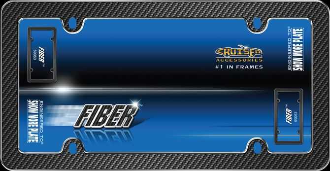 59053 Cruiser License Plate Frame Fiber