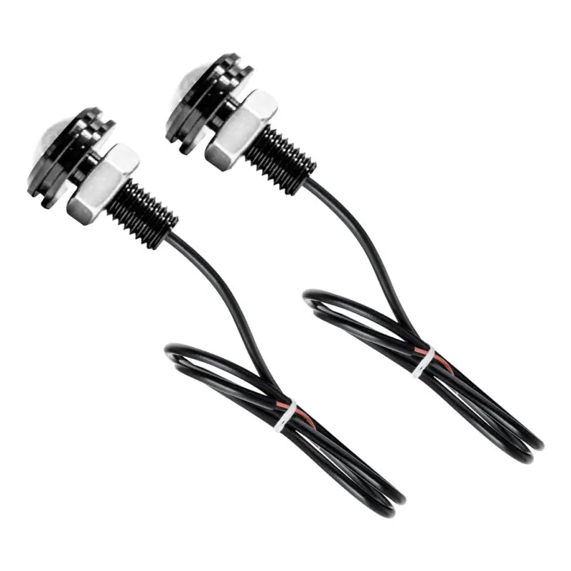 Two LED bolt lights with wires from the 5912-001 Oracle Light Bronco upgrade