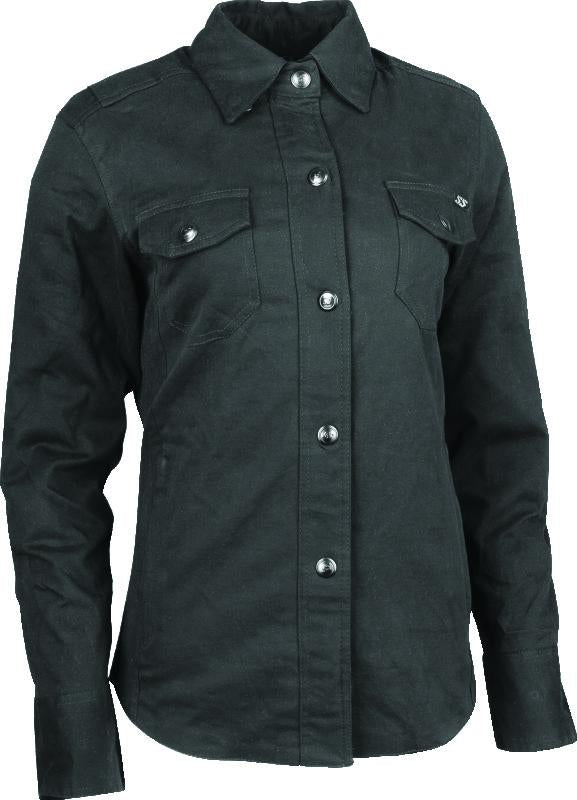 Speed and Strength 880431 Speed and Strength Speed Society Armored Moto Shirt Black Womens - Medium - 880431