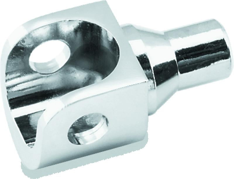 Kuryakyn 8007 Kuryakyn Female Peg Adapter For 5/8in Square Mounts Chrome (Pair) - 8007