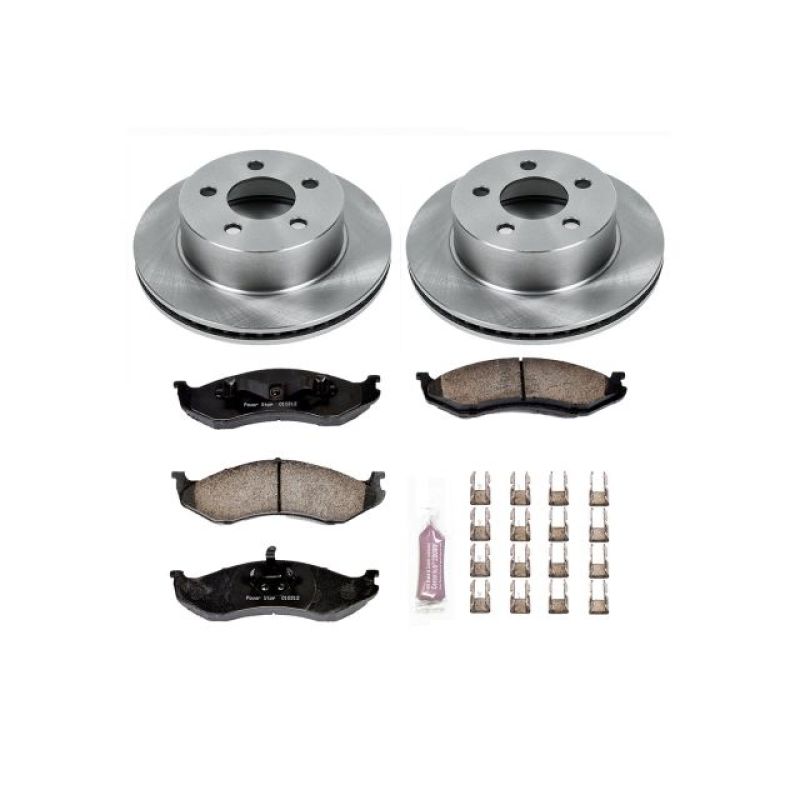 PowerStop KOE2152 Power Stop 99-01 Jeep Cherokee Front Autospecialty Brake Kit