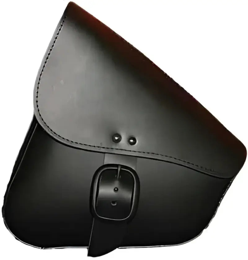 59893-00 Leather Swingarm Bag Black W/Matte Black Buckle