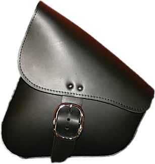 59904-00 Leather Swingarm Bag Black W/Chrome Buckle