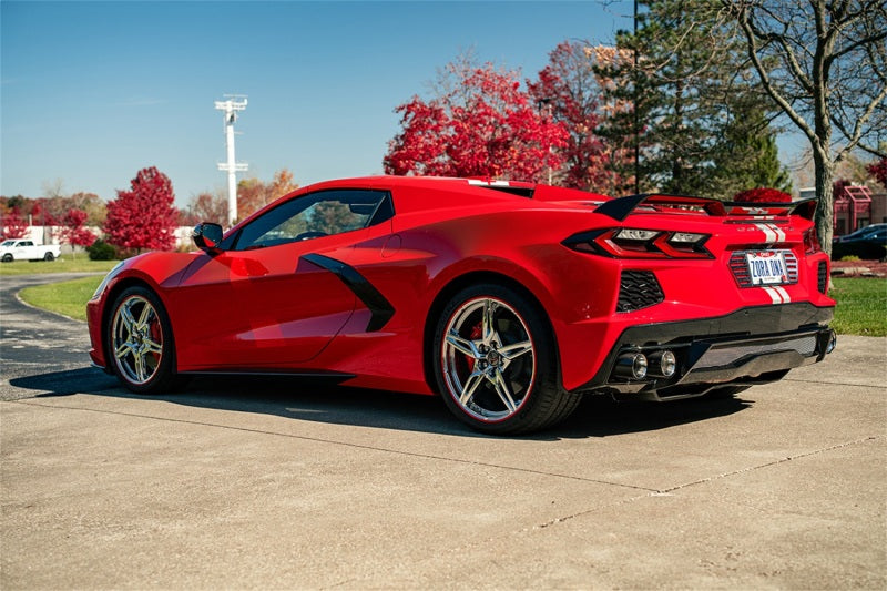 CORSA Performance 21106CF Corsa 20-23 Chevrolet Corvette C8 RWD 3in Delete 4 Valve Cat-Back w/NPP w/4.5in CF Polished Tips - 21106CF