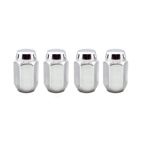 McGard Hex Lug Nut (Cone Seat) M12X1.5 / 13/16 Hex / 1.5in. Length (4-Pack) - Chrome - 64002