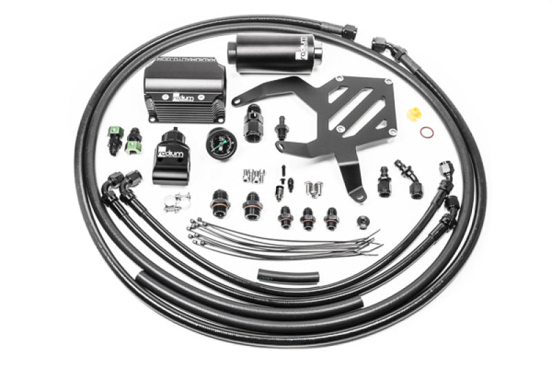 Radium Engineering 20-0966-05 Radium Engineering FR-S/BRZ/GT86/GR86 Fuel Hanger Plumbing Kit w/ Microglass Filter