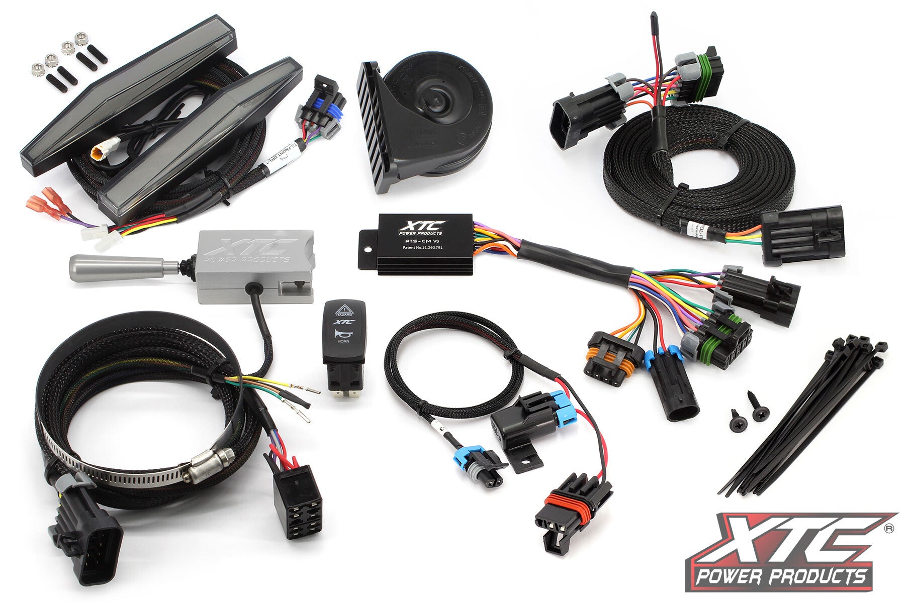 XTC Power Products Auto Turn Signal KIT W Illumination ATS-L-POL-M10U-DRL - Lever Front Drl Lights