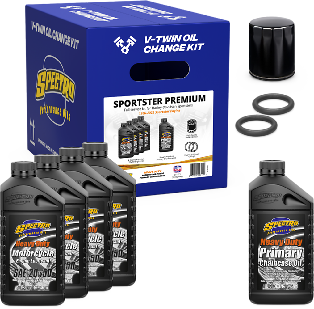 Spectro V-Twin Full Oil Service Kit Oil Change Kit 311473 - XL V-Twin Premium