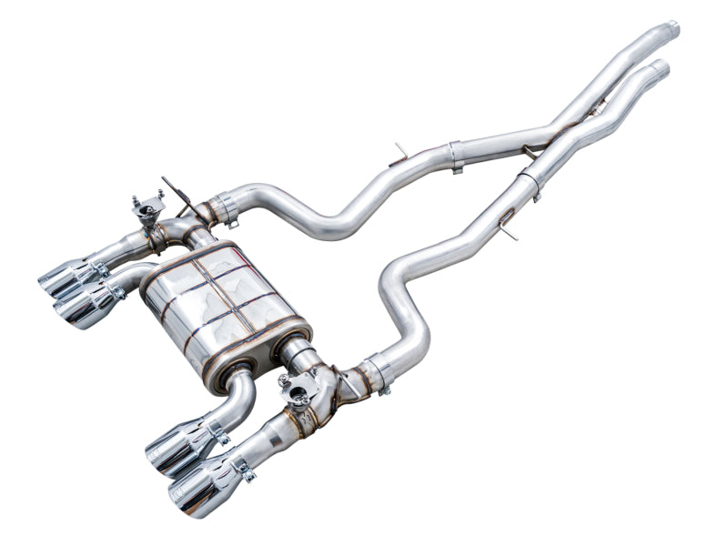 AWE Tuning 3025-42070 AWE Tuning BMW F8X M3/M4 SwitchPath Catback Exhaust - Chrome Silver Tips