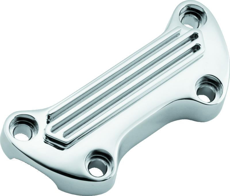 Bikers Choice 489999 Bikers Choice 74-Up Chrome Finned Handlebar Clamp