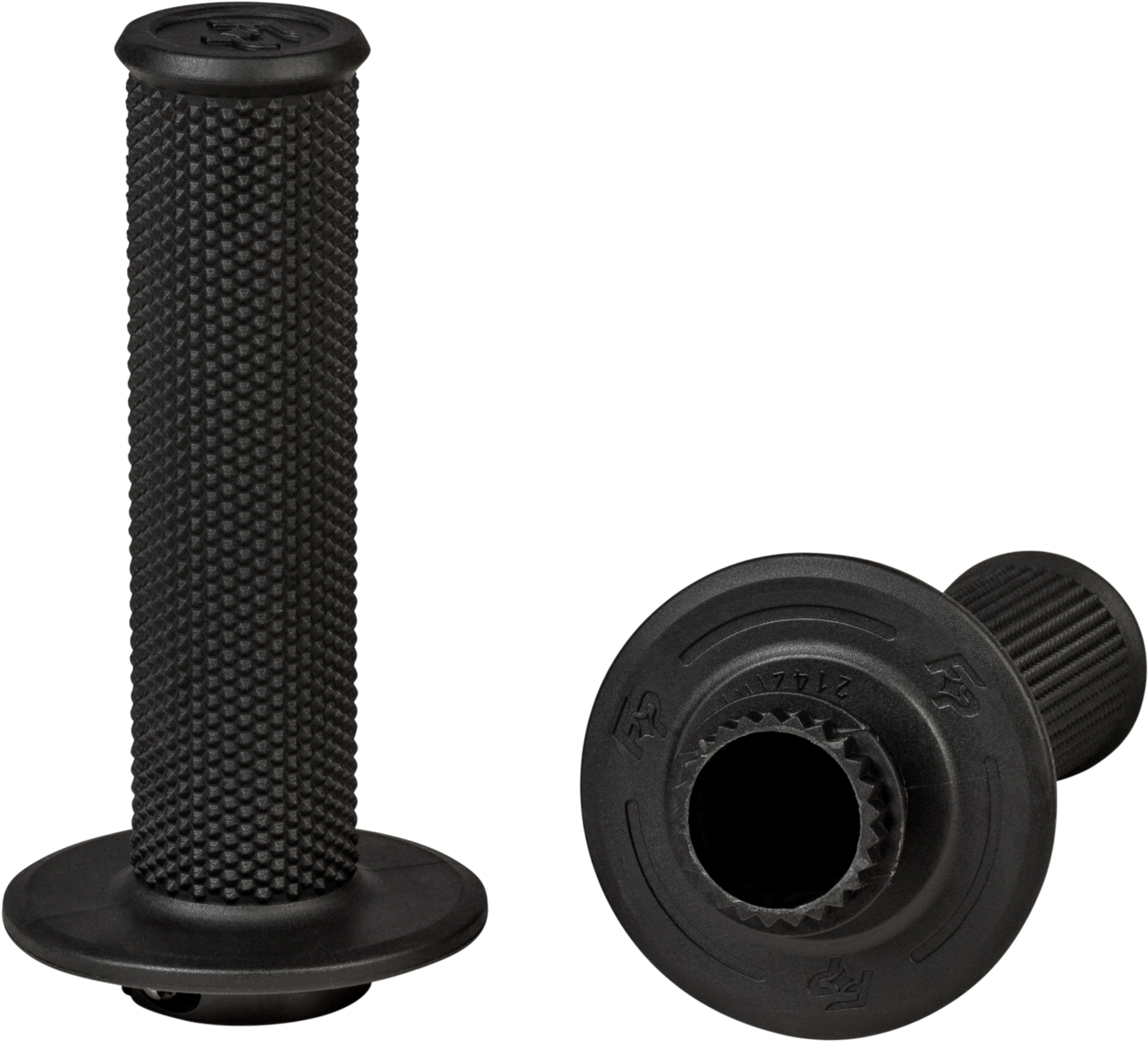 Control Mx Lock On Grips Black   No Waffle