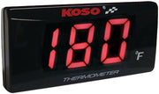 Super Slim Temperature Gauge Red Display
