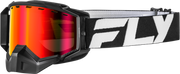Zone Snow Goggle Blk/Whte W/Red Mirror/Amber Lens