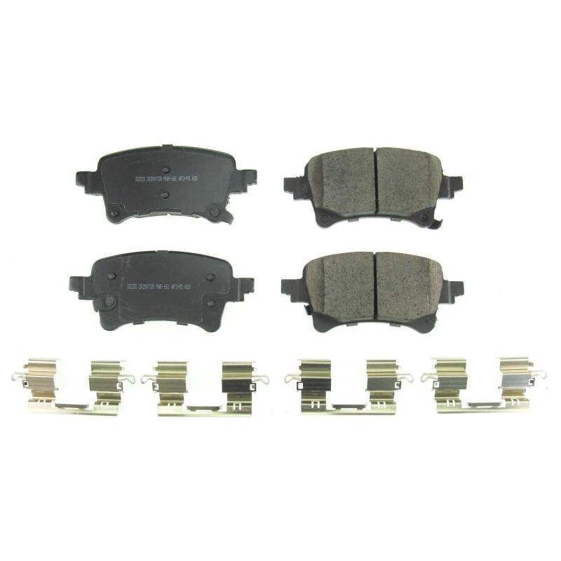PowerStop 17-2233 Power Stop 2020 Jeep Gladiator Rear Z17 Evolution Ceramic Brake Pads w/Hardware