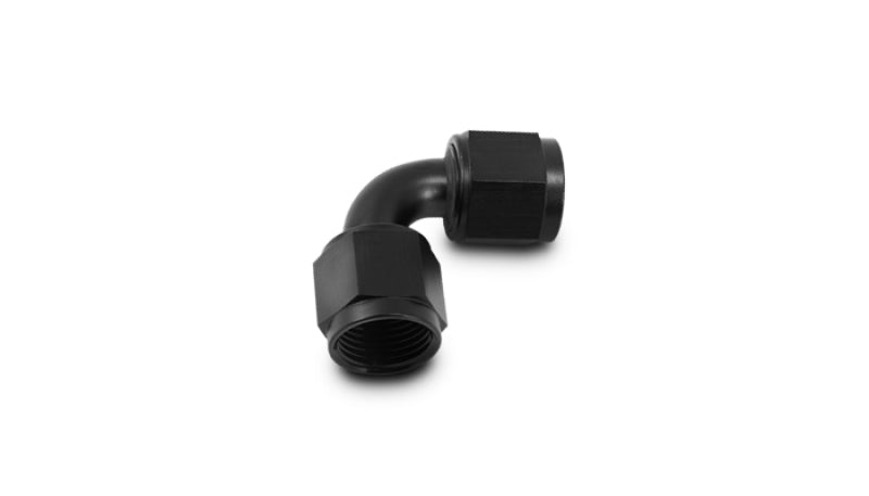 Vibrant 10736 Vibrant -16AN Female 90 Degree Union Adapter (AN to AN) - Anodized Black Only