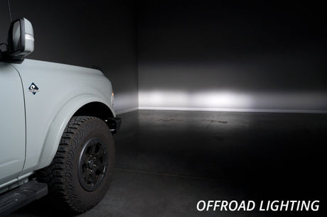 Diode Dynamics 2021 Ford Bronco Stage Series Fog Pocket Kit - White Pro - DD7180