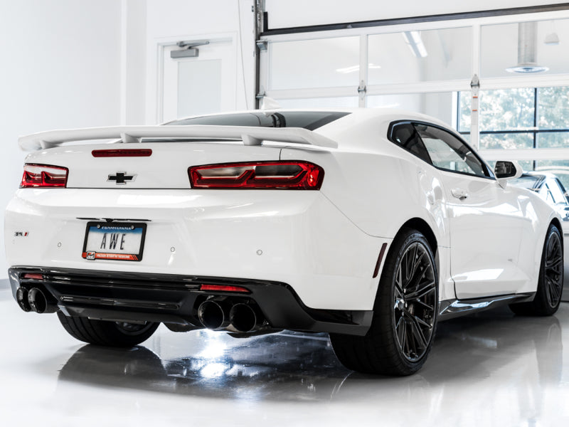 AWE Tuning 3015-43115 AWE Tuning 16-19 Chevrolet Camaro SS Axle-back Exhaust - Touring Edition (Quad Diamond Black Tips)