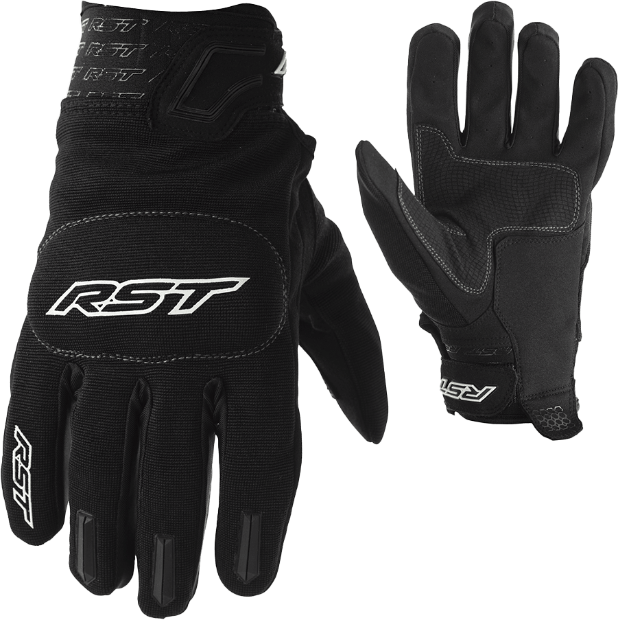RST Rider CE Summer Gloves - Available in Black/Black, Black/Blue, Black/Red - Rst
