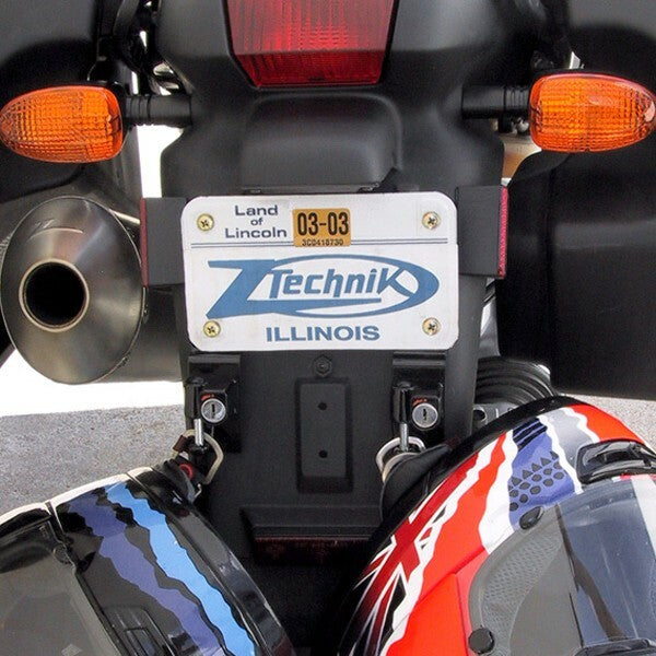 ZTechnik License Plate Bracket Helmet Lock Body Z5505A - Black