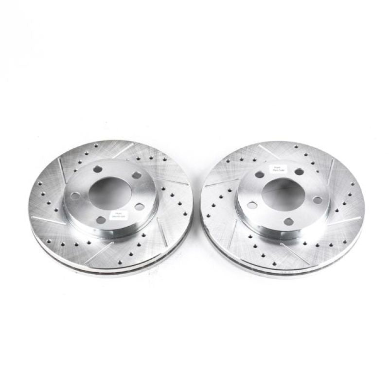 PowerStop AR8141XPR Power Stop 94-04 Ford Mustang Front Evolution Drilled & Slotted Rotors - Pair