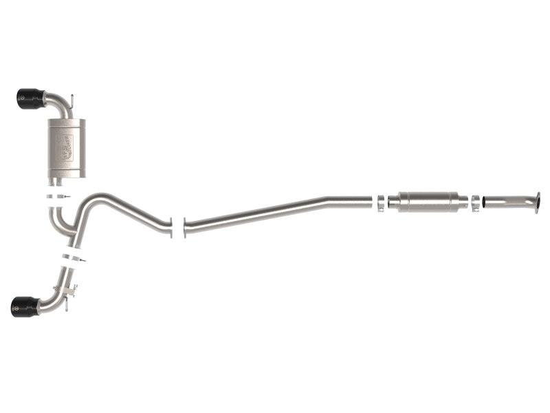 aFe 49-37033-B aFe 22-23 Hyundai Kona N L4 2.0L(t) Takeda 3in 304 SS Cat-Back Exhaust System w/ Black Tips