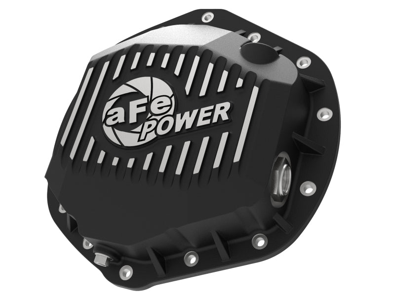 aFe 46-70392 aFe Power Pro Series Rear Differential Cover Black w/ Machined Fins 14-18 Dodge Trucks 2500/3500