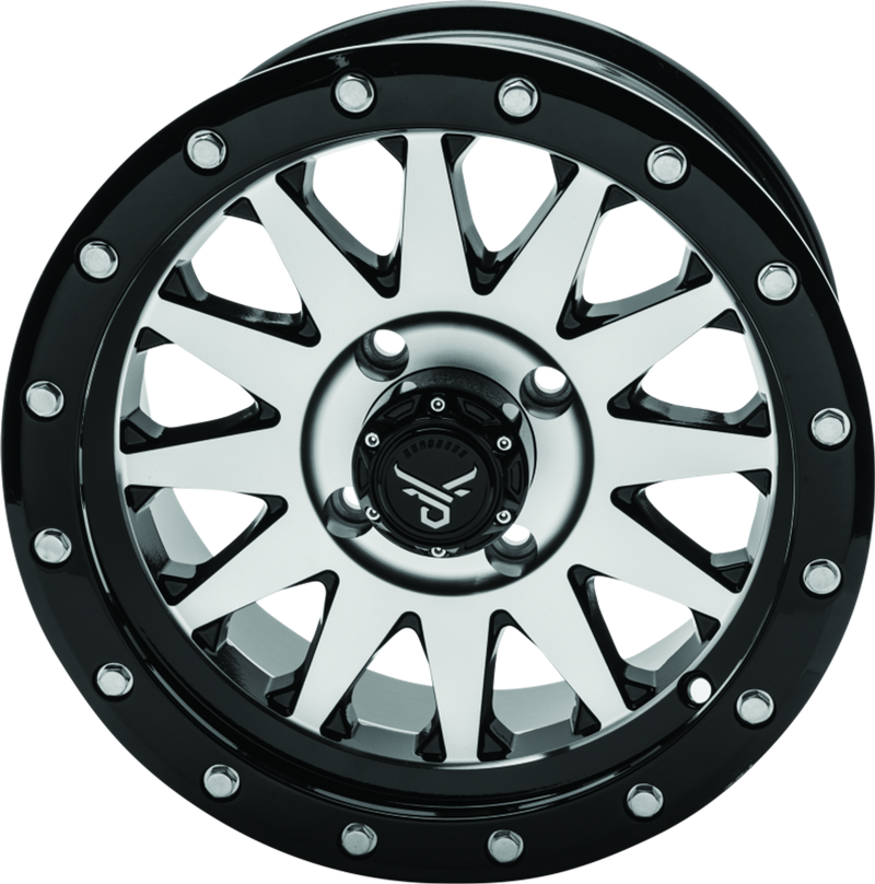 QuadBoss Wagon 14X7 - 5+2 - 4/110 - Black Machined - 608556