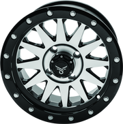 QuadBoss Wagon 14X7 - 5+2 - 4/110 - Black Machined - 608556