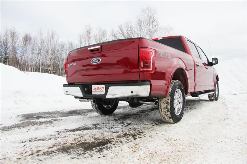 MBRP S5257AL MBRP 2015 Ford F-150 5.0L 3in Cat Back Dual Split Side Exit AL Exhaust System