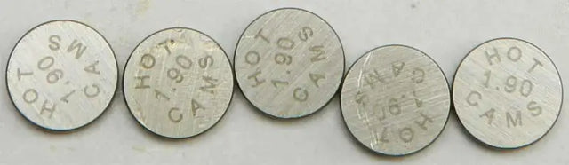 5PK1000190 Valve Shims 10.00x1.90mm 5/Pk