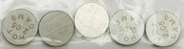 5PK1000205 Valve Shims 10.00x2.05mm 5/Pk