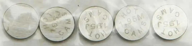 5PK948195 Valve Shims 9.48x1.95mm 5/Pk