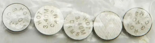 5PK948340 Valve Shims 9.48x3.40mm 5/Pk