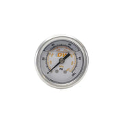 DeatschWerks 6-01-GL 6-01-GL DeatschWerks 0-100 PSI 1/8in NPT Mechanical Fuel Pressure Gauge 1.5in Diameter Black Housing