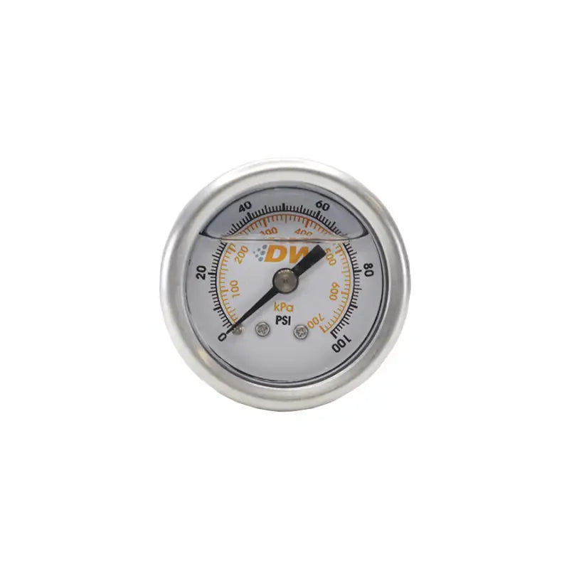 DeatschWerks 6-01-GL 6-01-GL DeatschWerks 0-100 PSI 1/8in NPT Mechanical Fuel Pressure Gauge 1.5in Diameter Black Housing