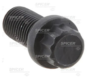 Black threaded bolt with twelve-point head from Dana Spicer for RV parts & accessories