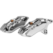 HAWG HALTERS INC 6 Pist Front Dual Caliper Kit Chrome W/ 11.8" Rotor