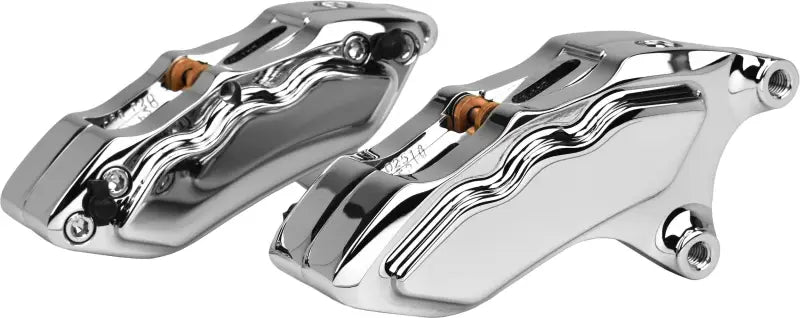 HAWG HALTERS INC 6 Pist Front Dual Caliper Kit Chrome W/ 11.8" Rotor