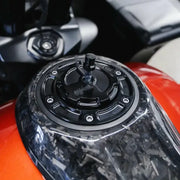 6 Pt Moto Gas Cap Assembly `23 24 Cvo Black - HOFMANN DESIGNS