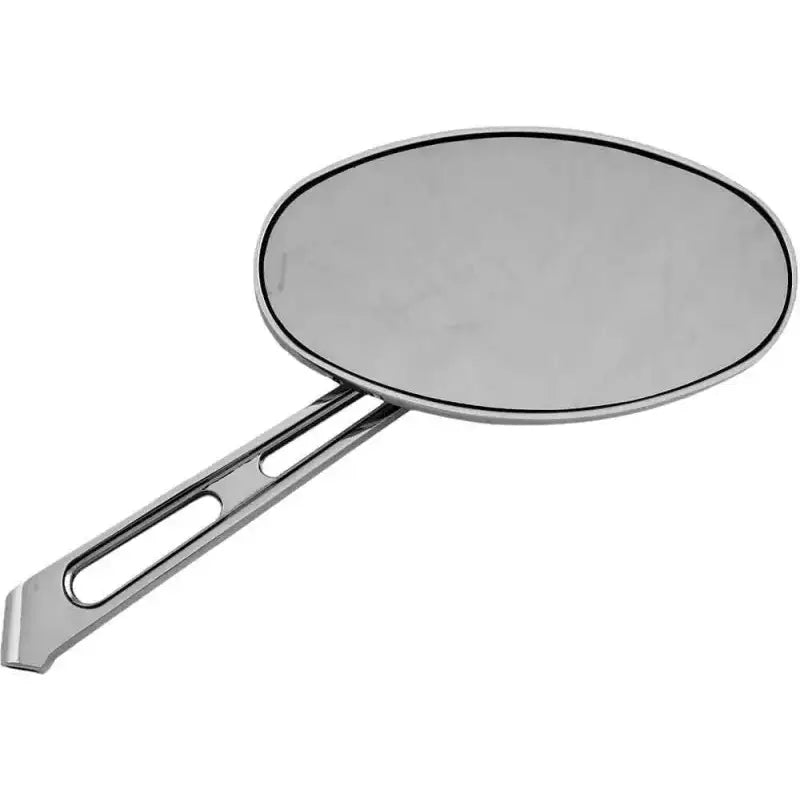 60-0036GR Louvered Oval Mirror Chrome Right 6"