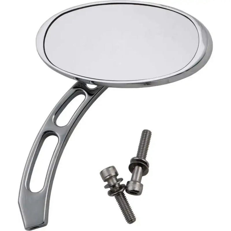 60-0165 Custom Oval Mirror Chrome L/R 5"