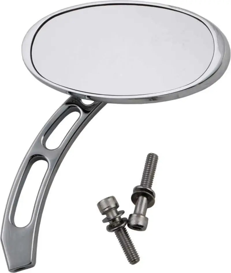 60-0165 Custom Oval Mirror Chrome L/R 5"