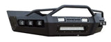 Black steel truck bumper with lights for superduty matte blk trucks, model 60-425-11